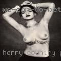 Horny country girls